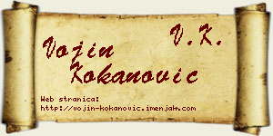 Vojin Kokanović vizit kartica